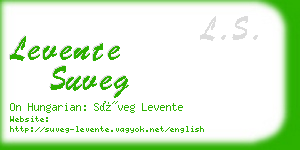 levente suveg business card